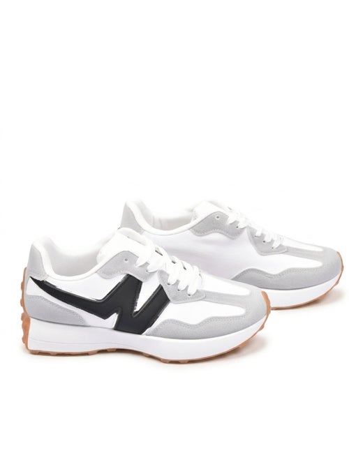 Zapatillas Runner Mujer Mesh Logo W 4 Colores OZABI - Kiabi Zapatillas Runner Mujer Mesh Logo W 4 Colores OZABI - Kiabi