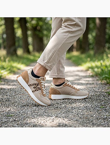 Zapatillas Runner Mujer Mesh Logo W 4 Colores OZABI