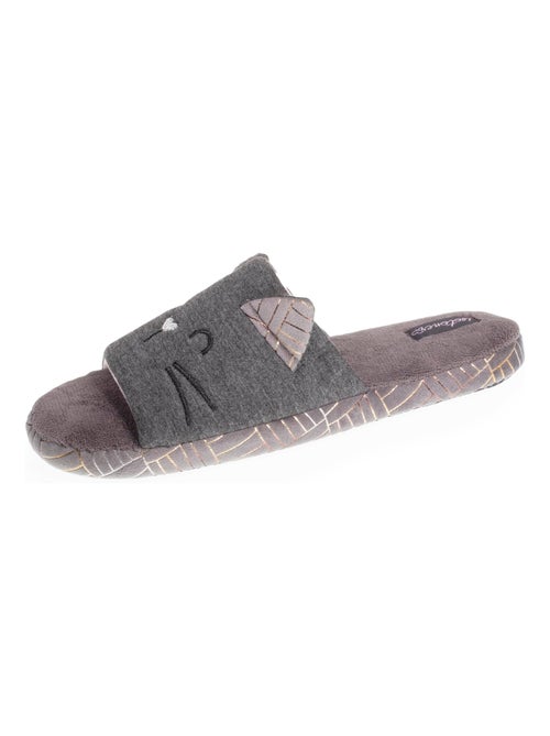 Zapatillas sandalias en jersey y suela con tacos mujer Isotoner - Kiabi