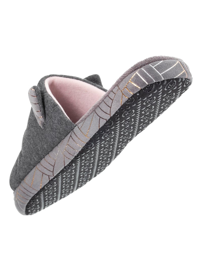 Zapatillas sandalias en jersey y suela con tacos mujer Isotoner Gris jaspeado - Kiabi