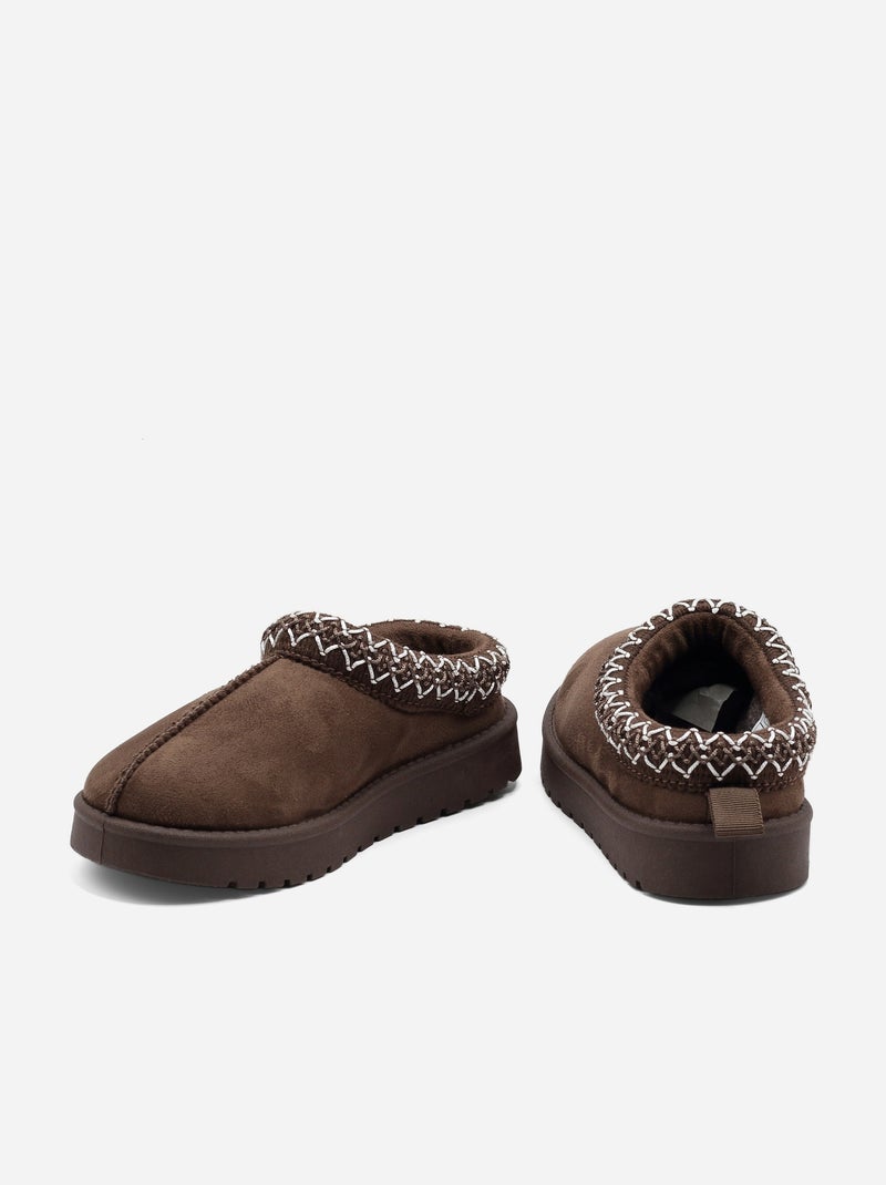 Zapatillas sin cordones Marrón - Kiabi
