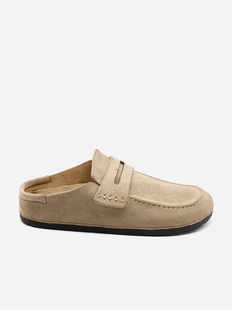 Zapatillas sin cordones Taupe - Kiabi