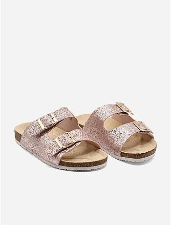 Zapatillas sin talón con lentejuelas