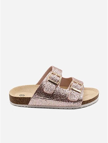 Zapatillas sin talón con lentejuelas