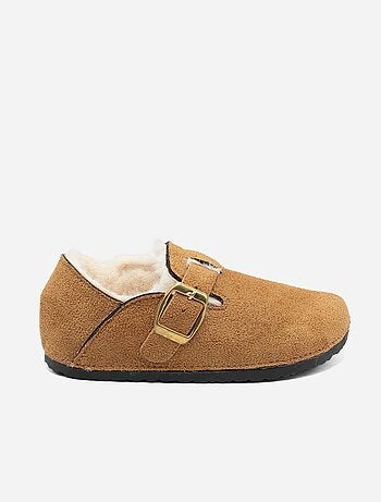 Zapatillas sin talón forradas