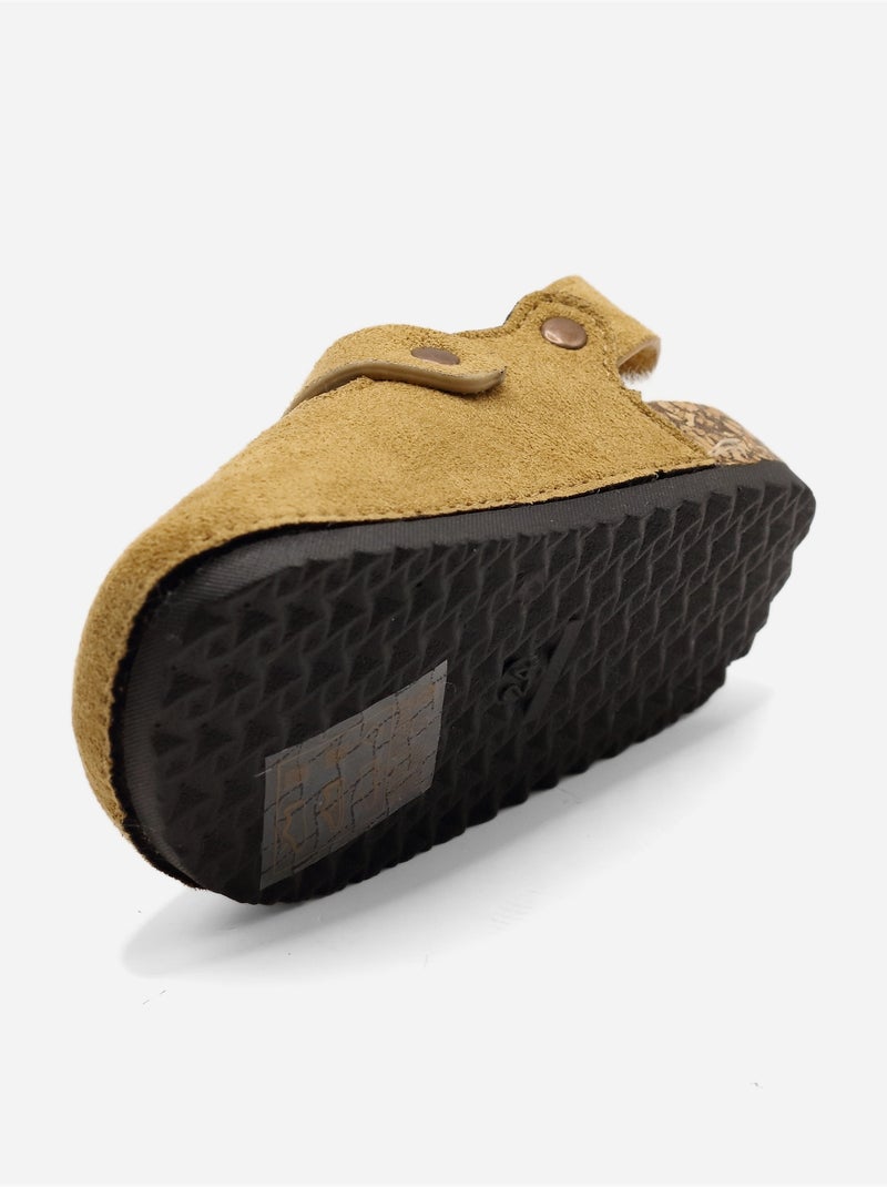 Zapatillas sin talón forradas Camel - Kiabi