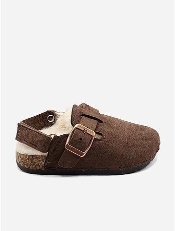 Zapatillas sin talón forradas