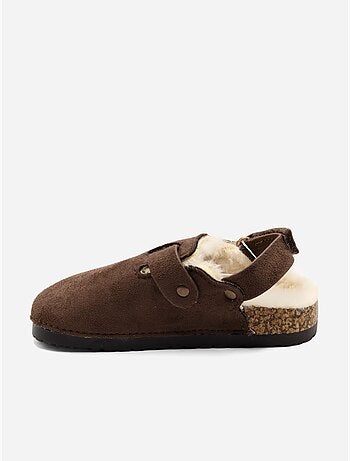 Zapatillas sin talón forradas