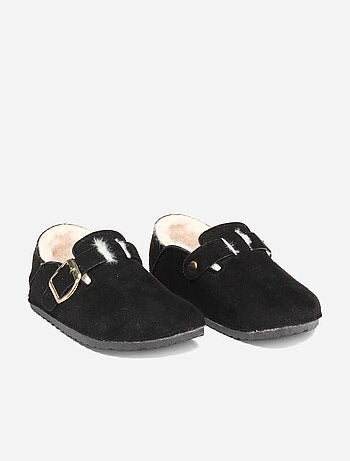 Zapatillas sin talón forradas