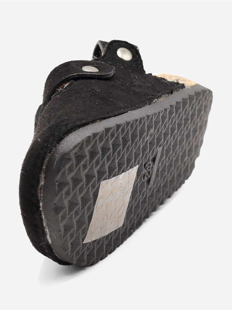 Zapatillas sin talón forradas Negro - Kiabi