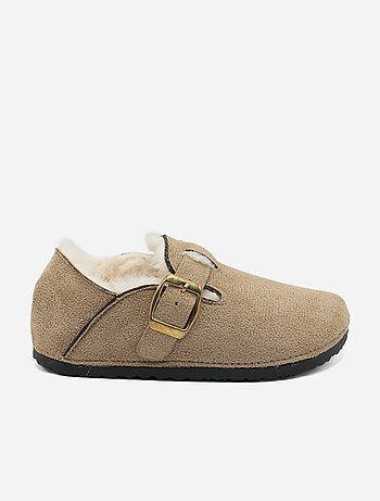 Zapatillas sin talón forradas