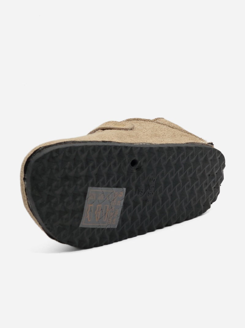 Zapatillas sin talón forradas Taupe - Kiabi
