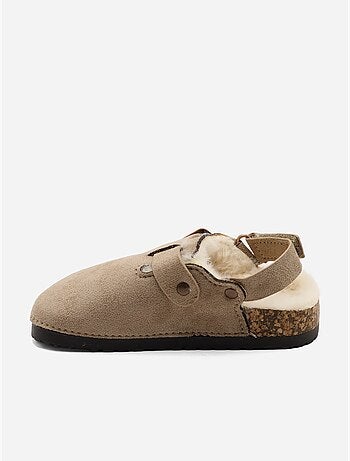 Zapatillas sin talón forradas