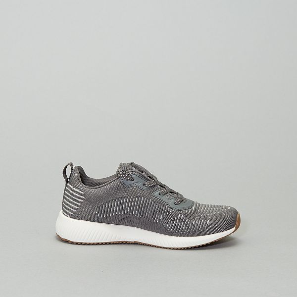 skechers bobs hombre plata