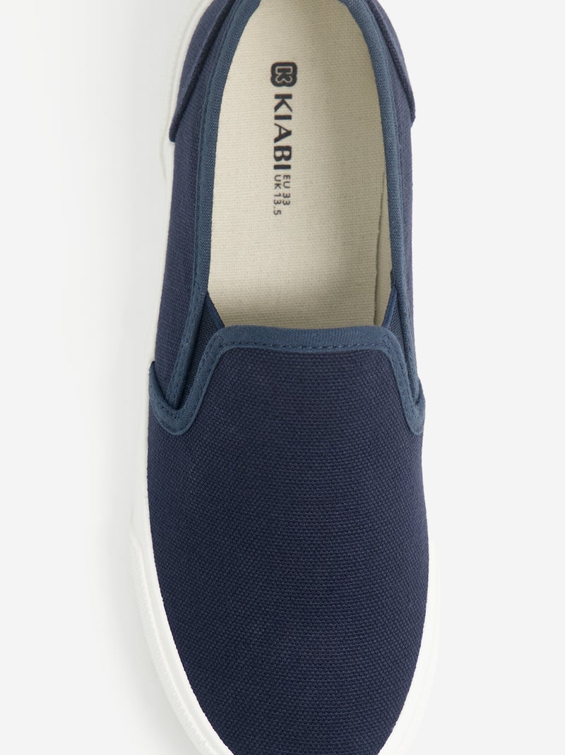 Zapatillas slip-on Azul - Kiabi
