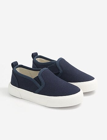 Zapatillas slip-on con cierres de velcro estampadas