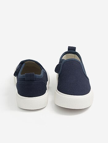 Zapatillas slip-on con cierres de velcro estampadas