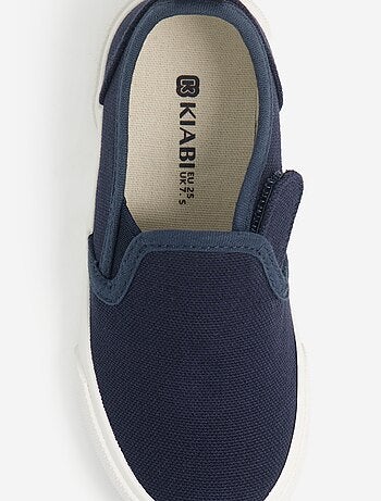 Zapatillas slip-on con cierres de velcro estampadas