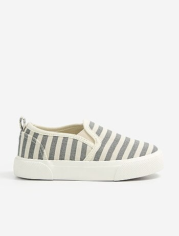 Zapatillas slip-on con cierres de velcro estampadas