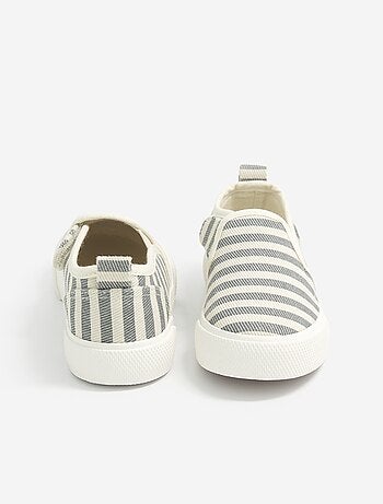 Zapatillas slip-on con cierres de velcro estampadas