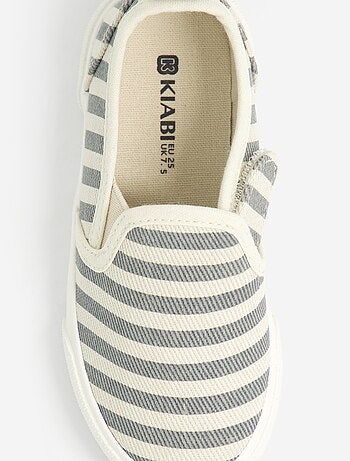 Zapatillas slip-on con cierres de velcro estampadas