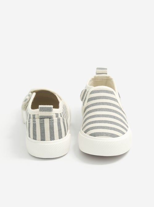 Zapatillas slip-on con cierres de velcro estampadas - Kiabi Zapatillas slip-on con cierres de velcro estampadas - Kiabi