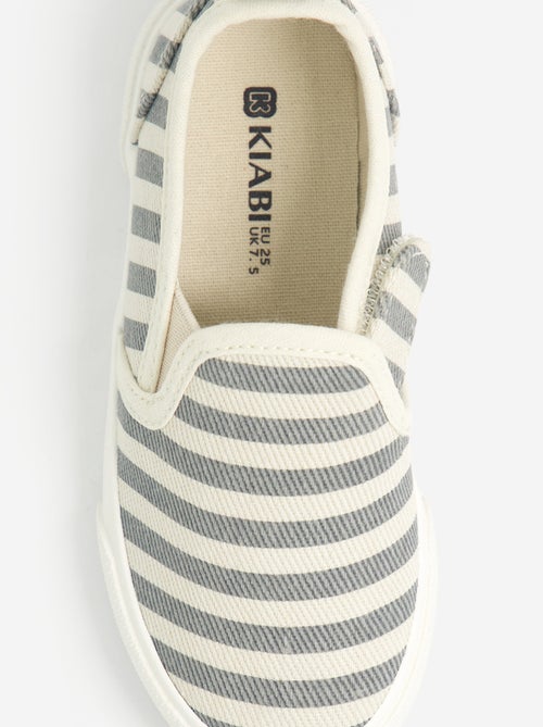 Zapatillas slip-on con cierres de velcro estampadas - Kiabi Zapatillas slip-on con cierres de velcro estampadas - Kiabi