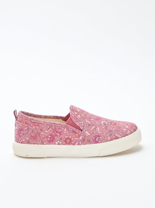 Zapatillas slip-on con estampado liso - Kiabi