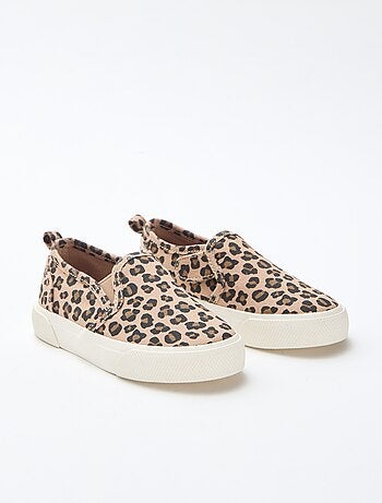 Zapatillas slip-on de leopardo