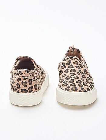 Zapatillas slip-on de leopardo