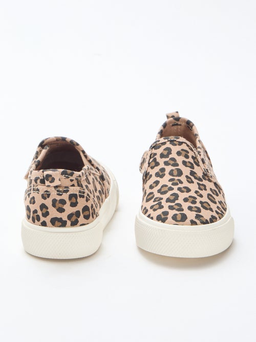 Zapatillas slip-on de leopardo - Kiabi