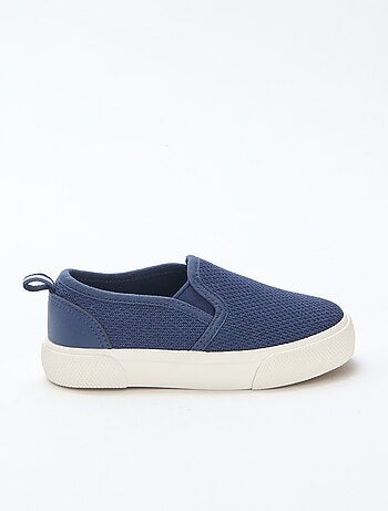 Zapatillas slip-on de malla lisa