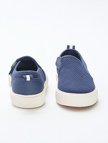 Zapatillas slip-on de malla lisa