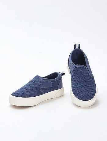 Zapatillas slip-on de malla lisa