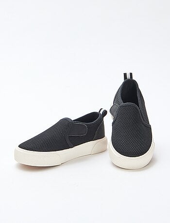 Zapatillas slip-on de malla lisa