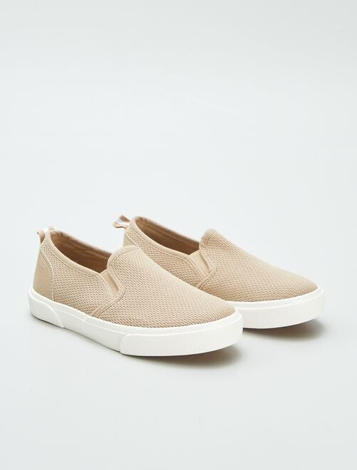 Zapatillas slip-on de tela - Kiabi