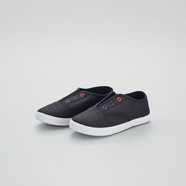 Zapatillas slip-on de tela Zapatos - negro - Kiabi - 12,00€