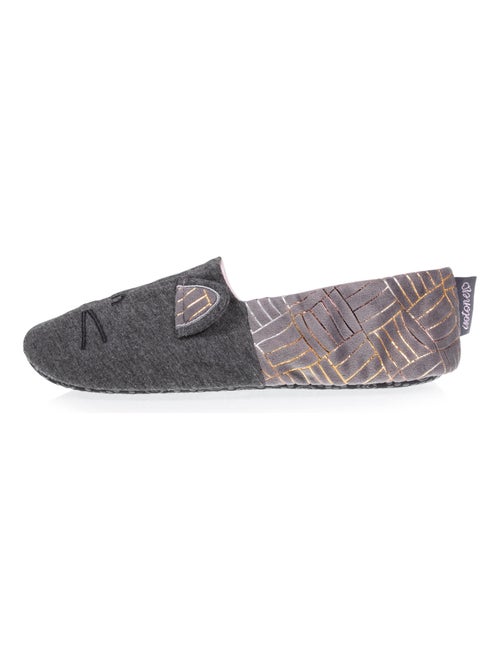 Zapatillas slippers en jersey y suela con tacos mujer Isotoner - Kiabi