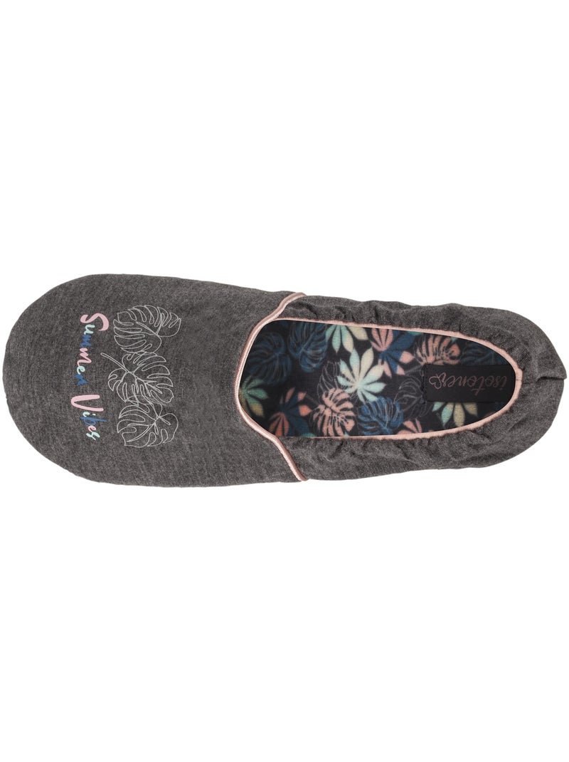 Zapatillas slippers  mujer Isotoner Gris jaspeado - Kiabi