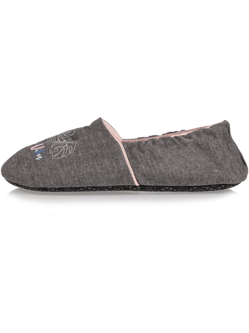 Zapatillas slippers  mujer Isotoner Gris jaspeado - Kiabi