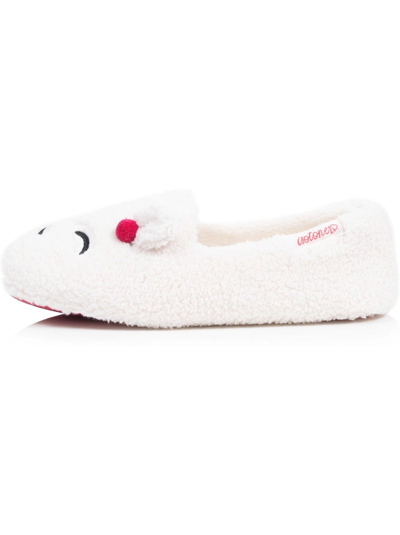 Zapatillas slippers  mujer isotoner Marfil - Kiabi