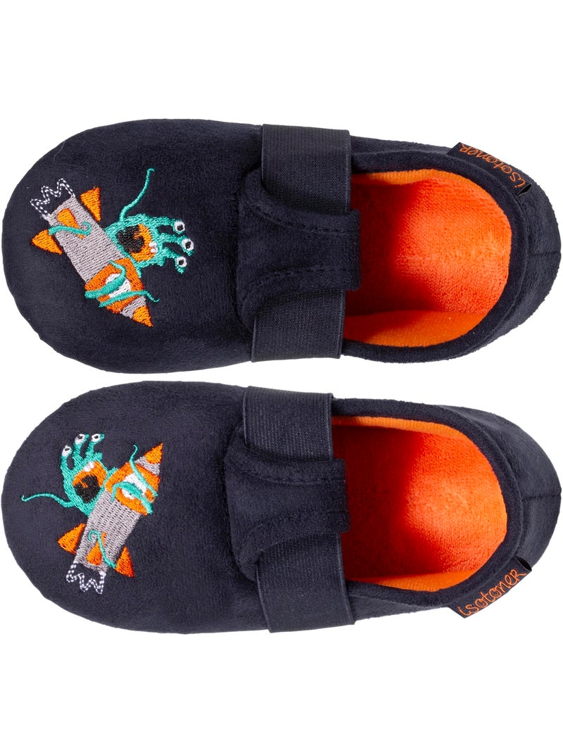 Zapatillas slippers suelas ultracómodas y ligeras con tacos niño Isotoner Azul marino - Kiabi