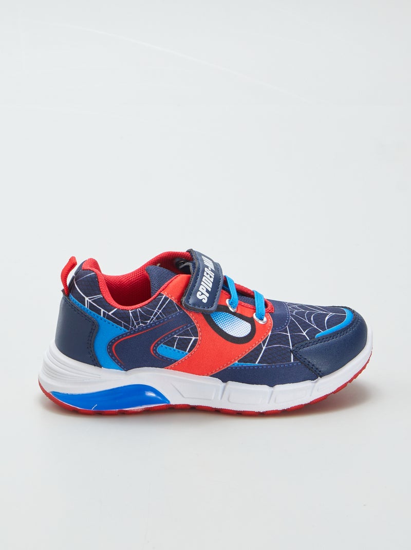 Zapatillas 'Spiderman' 'Marvel' con velcros LED AZUL - Kiabi