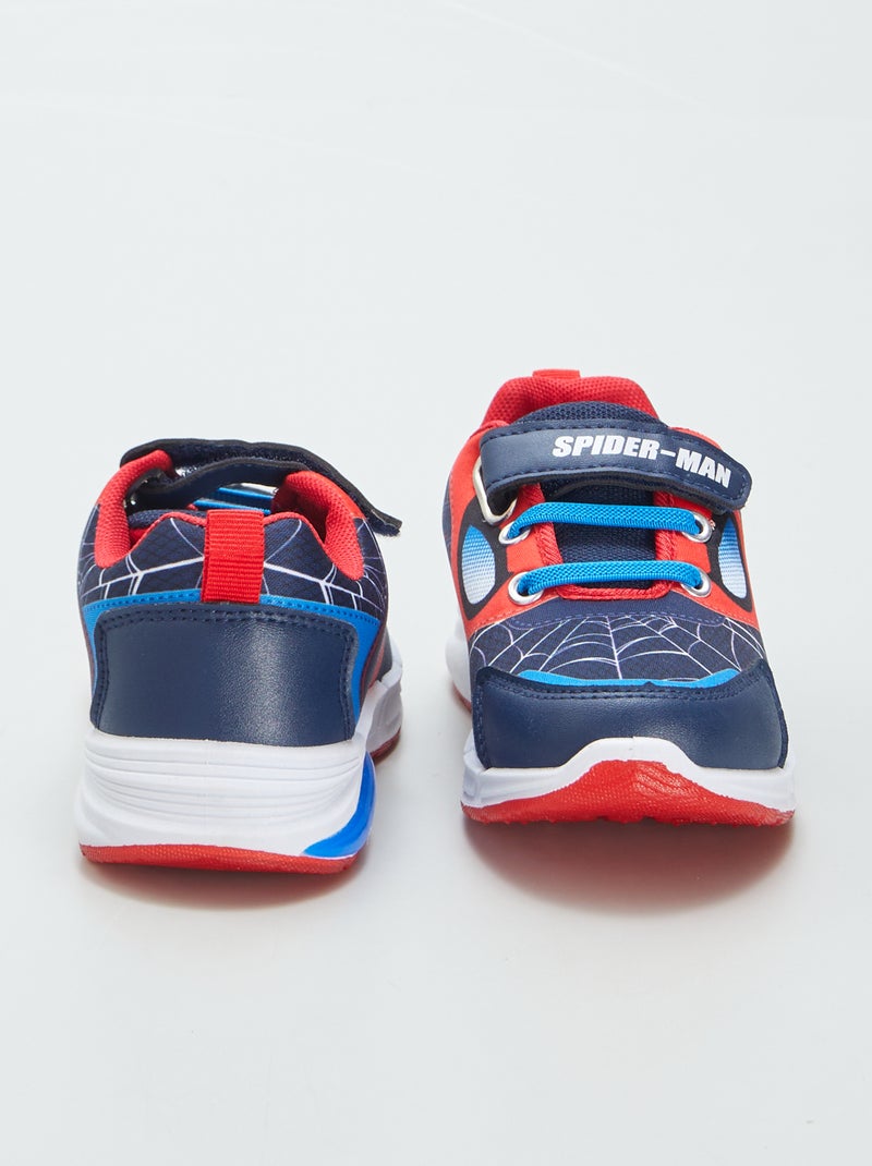 Zapatillas 'Spiderman' 'Marvel' con velcros LED AZUL - Kiabi