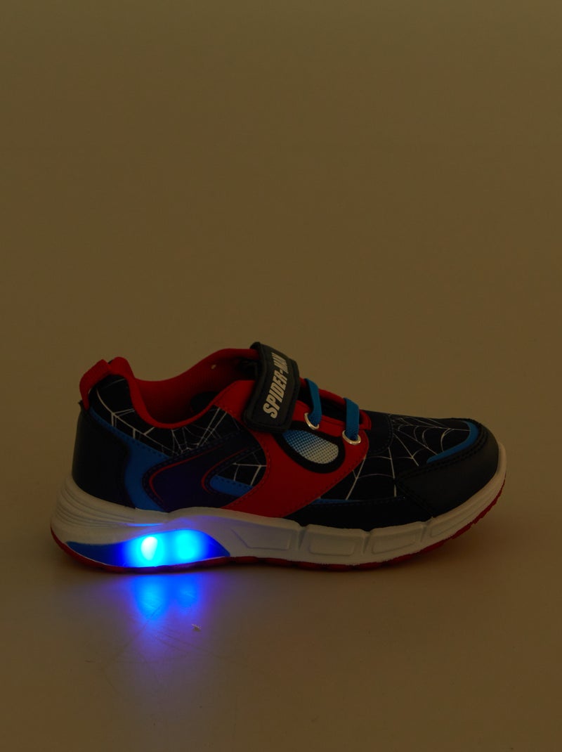 Zapatillas 'Spiderman' 'Marvel' con velcros LED AZUL - Kiabi