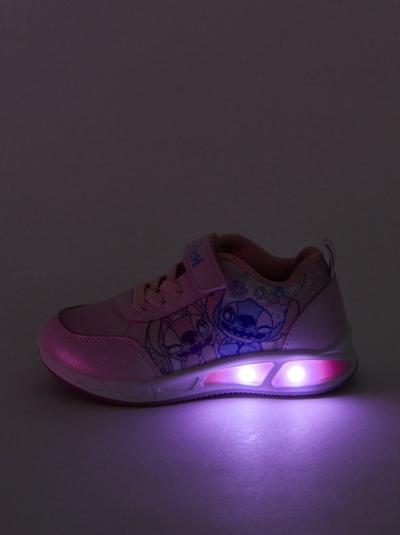 Zapatillas 'Stitch' 'Disney' con suela luminosa ROSA - Kiabi