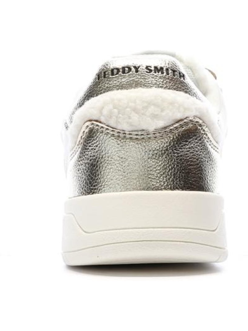 Zapatillas Teddy Smith para Mujer Blanco dorado - Kiabi