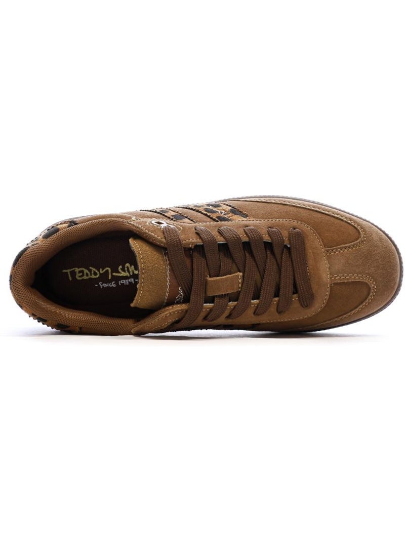 Zapatillas teddy smith para mujer Marrón capuchino - Kiabi