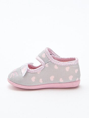 Zapatillas tipo bailarina animadas con velcro