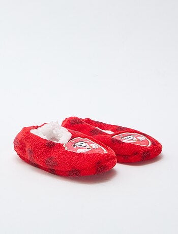Zapatillas tipo bailarinas de forro polar 'Patrulla Canina'